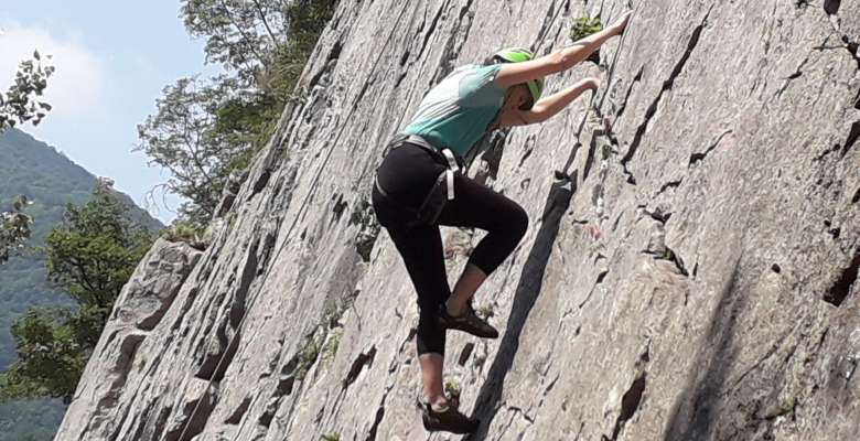 Giornata di arrampicata in falesia